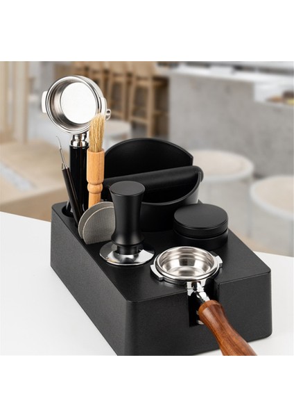 Kahve Sabotaj Mat Standı Portafilter Tutucu RACK51/53MM Espresso Makinesi Aracı Barista Aksesuarı Evrensel Kahve Knockbox, A (Yurt Dışından)