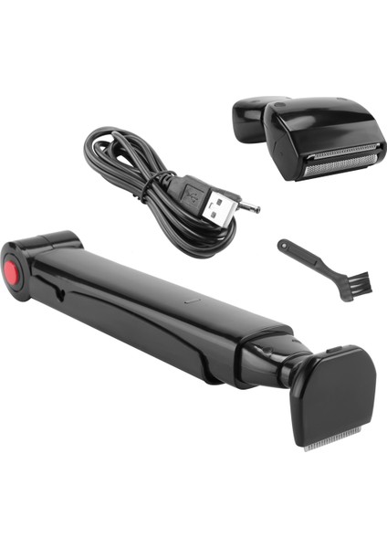 Uzun Saplı Erkekler Arka Saç Tıraş Makinesi USB Şarj Edilebilir Büyük Bıçak Düzeltici 2 In 1 Katlanabilir Arka Tıraş Makinesi Erkekler Saç Çıkarıcı (Yurt Dışından) fiyatları