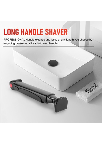 Uzun Saplı Erkekler Arka Saç Tıraş Makinesi USB Şarj Edilebilir Büyük Bıçak Düzeltici 2 In 1 Katlanabilir Arka Tıraş Makinesi Erkekler Saç Çıkarıcı (Yurt Dışından) fırsatları