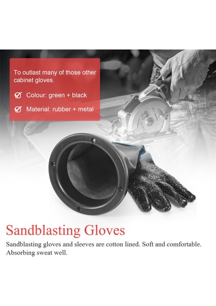 Kumlama Eldiveni Sandblaster Parçaları 60CM, Kumlama Kabini Için O Halkalı (Yurt Dışından) fırsatları