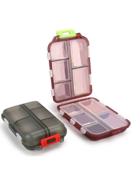 5'li Etiketli Seyahat Ilaç Kutusu Paketi, Yedi Günlük 10 Bölmeli Ilaç Kutusu, Cep Cüzdanı Için Küçük Ilaç Kutusu (Yurt Dışından) fiyatları