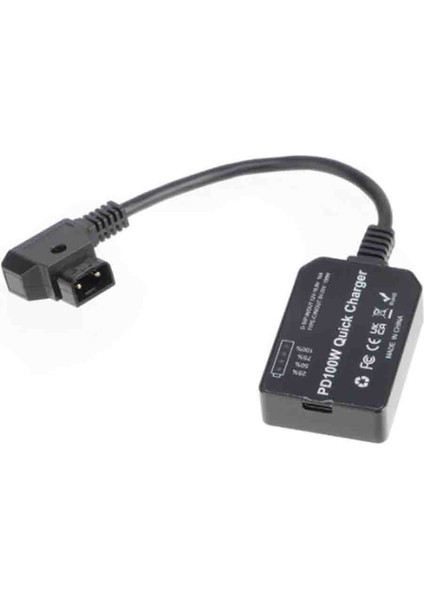 Sahte Pil D-Tap V-Port'tan Pd'ye 100W Çift Yönlü Şarj ve Deşarj Modülü Monitör/kamera Için USB Güç Adaptörü (Yurt Dışından)