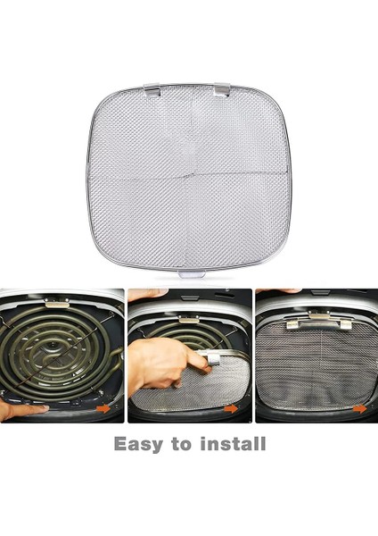 Ninja Foodi AG301 5-In-1 Kapalı Izgara Için Yedek Sıçrama Kalkanı, Paslanmaz Çelik AG300 AG300C AG301C AG302 AG400 (Yurt Dışından)