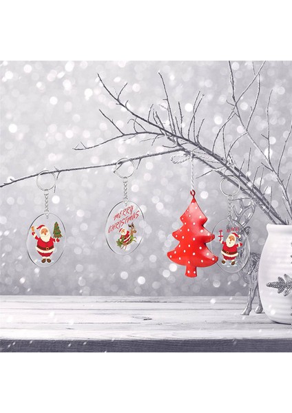 150 Adet 3 Inç Akrilik Boşluklar Delikli Şeffaf Daire Süsleme Şeffaf Yuvarlak Akrilik Noel Süs Boşlukları (Yurt Dışından)