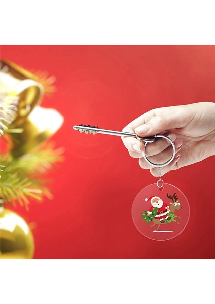 150 Adet 3 Inç Akrilik Boşluklar Delikli Şeffaf Daire Süsleme Şeffaf Yuvarlak Akrilik Noel Süs Boşlukları (Yurt Dışından)