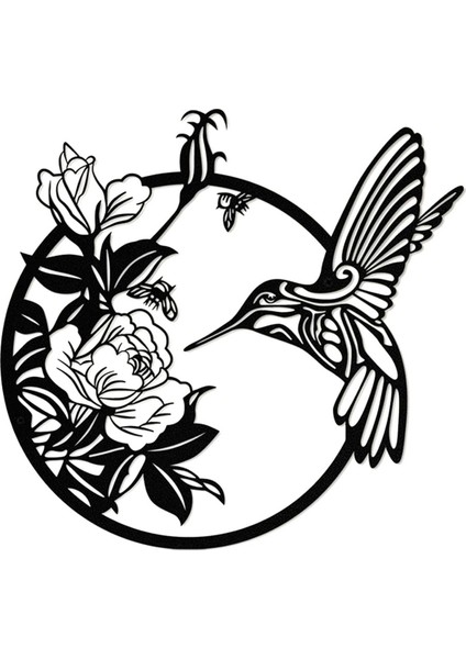 Ay Kelebek Metal Duvar Dekoru, Kapalı Oturma Odası Yatak Odası ve Açık Bahçe Yard Çit Dekor Için Boho Çiçek Duvar Sanatı (Yurt Dışından)