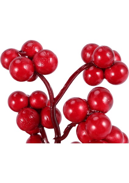 6 Adet 5.9 Ft Noel Kırmızı Berry Çelenk Yapay Bordo Kırmızı Pip Noel Çelenk (Yurt Dışından)
