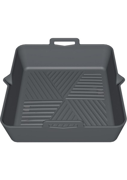 Yeniden Kullanılabilir Silikon Hava Fritöz Astar Sepeti Kare Hava Fritöz Pot Tepsi Airfryer Aksesuarları Için Isıya Dayanıklı Gıda Pişirme D (Yurt Dışından)