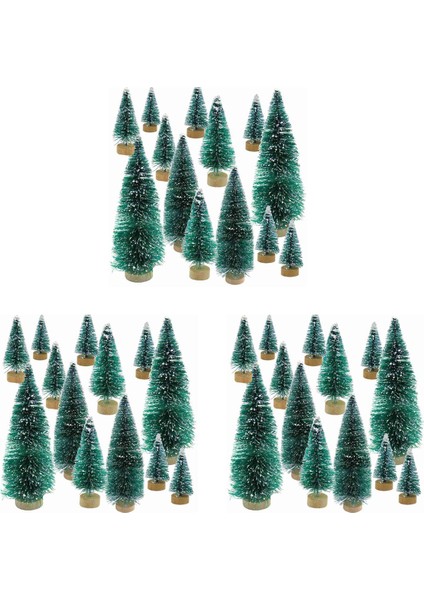 102 Adet Mini Noel Ağacı Kar Don Küçük Çam Ağacı Dıy Zanaat Masaüstü Dekorasyon Noel Süsleri Ağaç Süslemeleri (Yurt Dışından)