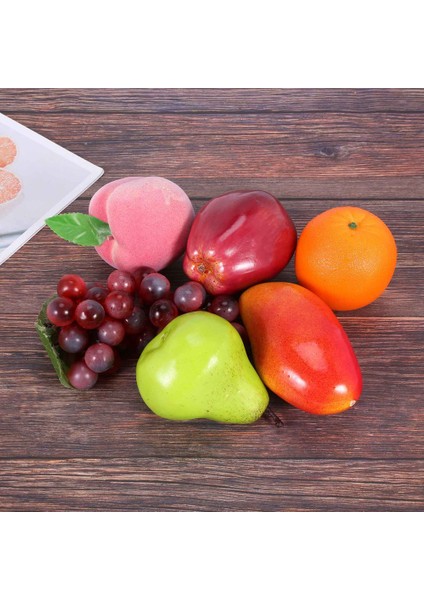 24 Adet Dekoratif Gerçekçi Gerçekçi Yapay Sahte Meyve Dekoru (Yurt Dışından) fiyatları