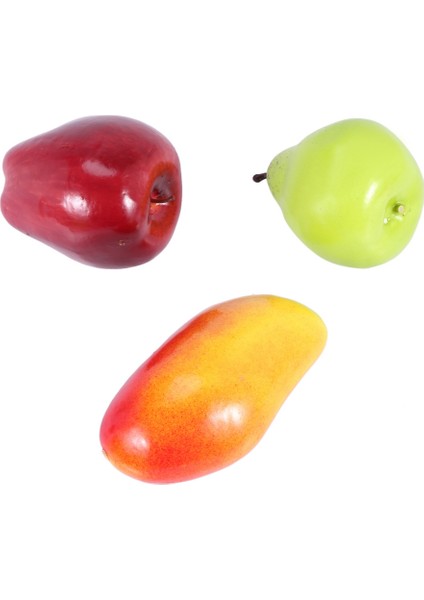 24 Adet Dekoratif Gerçekçi Gerçekçi Yapay Sahte Meyve Dekoru (Yurt Dışından) modelleri