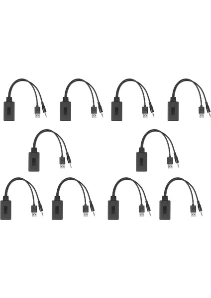 10X Araba Kablosuz Bluetooth Modülü Müzik Adaptörü Yardımcı Alıcı Aux Ses USB 3.5mm Soket E90 E91 E92 E93 (Yurt Dışından)