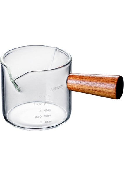Renkli Espresso Shot Bardağı Çift Ağızlı, Ölçülü Üçlü Sürahi Süt Bardağı, 2 Ağızlı (Yurt Dışından)