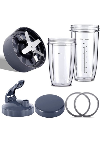 Nutribullet Karıştırıcılar 600W/900W/PRO Için Blender Yedek Parçaları - Çıkarıcı Bıçağı ve 32OZ Büyük Bardaklar ve 24OZ Büyük Bardaklar (Yurt Dışından) fiyatları