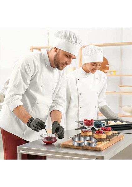 12 Parça Ingiliz Muffin Yüzükler, Muffin Tart Yüzükler Çift Haddelenmiş Tart Yüzük Paslanmaz Çelik Crumpet Yüzükler Kalıpları Kek Kalıbı (Yurt Dışından)