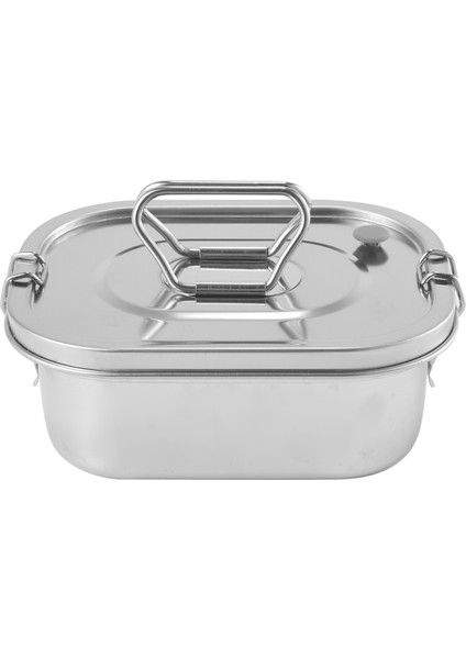Paslanmaz Çelik Öğle Yemeği Kutusu Metal Bento Kutusu Aperatif Gıda Kabı Açık Saklama Kutusu Öğle Yemeği Kutusu Çocuklar Için (Yurt Dışından)