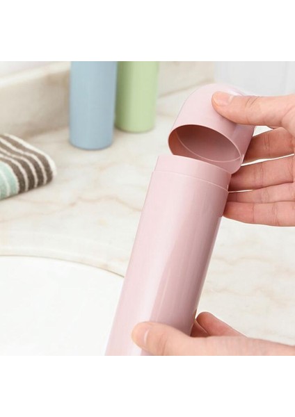 Fil Taşınabilir Diş Fırçası Bardağı Yıkama Diş Macunu Tutucu Plastik Yıkama Malzemeleri Iş Seyahat Saklama Kutusu Organizatör 3 (Yurt Dışından) indirimleri