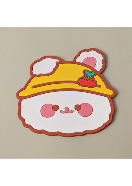 Sevimli Oda Dekor Sevimli Hayvanlar Mouse Pad Coaster Olmayan Kawaii Kahve Fincanı Mat Su Geçirmez Masa Mat (Yurt Dışından)