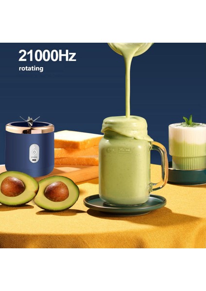 6 Bıçaklı Taşınabilir Blender Meyve Blender Otomatik USB Smoothie Blenderı Buz Ezme Fincan Mini Elektrikli Blender (Yurt Dışından)