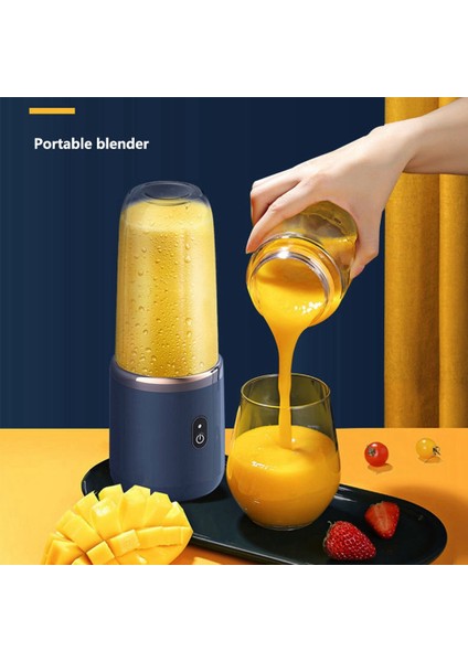 6 Bıçaklı Taşınabilir Blender Meyve Blender Otomatik USB Smoothie Blenderı Buz Ezme Fincan Mini Elektrikli Blender (Yurt Dışından)