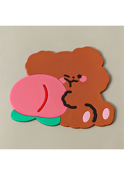 Sevimli Oda Dekor Sevimli Hayvanlar Mouse Pad Coaster Olmayan Kawaii Kahve Fincanı Mat Su Geçirmez Masa Mat (Yurt Dışından)