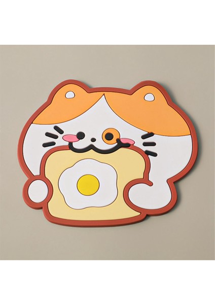 Sevimli Oda Dekor Sevimli Hayvanlar Mouse Pad Coaster Olmayan Kawaii Kahve Fincanı Mat Su Geçirmez Masa Mat (Yurt Dışından)