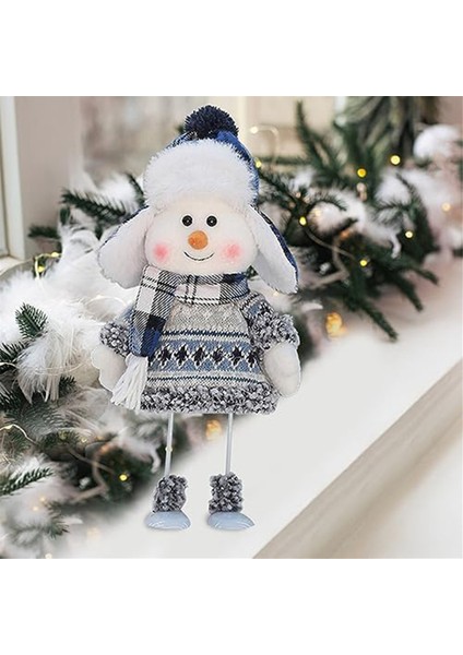 Yılbaşı Hediyeleri - Animasyonlu Sevimli Peluş Bebek Koleksiyon Heykelcik, Noel Yatak Odası Ev Masa Masaüstü C Için Salıncak Dekor (Yurt Dışından) fiyatları