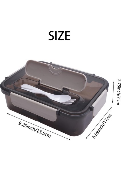 Öğle Yemeği Kutusu, 1500ML Bento Kutusu, 3 Bölmeli Yemek Kabı ve Çatal Bıçak Takımı,mikrodalga ve Yemek Hazırlama Kapları (Yurt Dışından) fırsatları