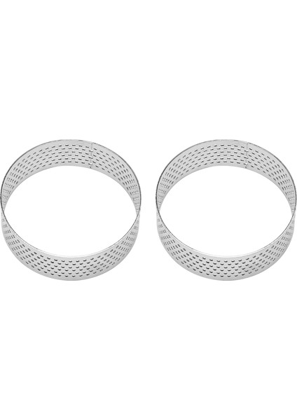 20 Adet 6 cm Dairesel Tart Yüzük Tatlı Paslanmaz Çelik Delikli Meyve Pasta Kiş Kek Mus Kalıp Mutfak Pişirme Kalıp (Yurt Dışından) fırsatları