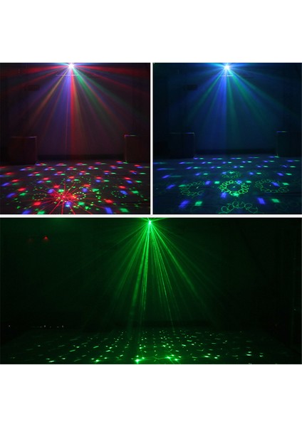 Renkli Top Flaş Ktv Atmosfer Işığı Lazer Projeksiyon Işığı LED Strobe Işık Ses Kontrollü Sahne Işığı (Yurt Dışından)