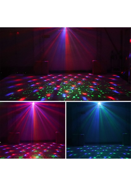 Renkli Top Flaş Ktv Atmosfer Işığı Lazer Projeksiyon Işığı LED Strobe Işık Ses Kontrollü Sahne Işığı (Yurt Dışından)