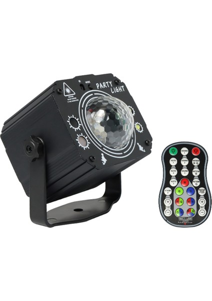 Renkli Top Flaş Ktv Atmosfer Işığı Lazer Projeksiyon Işığı LED Strobe Işık Ses Kontrollü Sahne Işığı (Yurt Dışından)