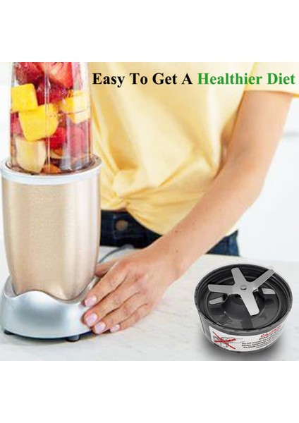 Nutribullet 600W / Pro 900W Ekstraktör Besin Çıkarıcı Smoothie Maker Yedek Parçaları Için 2 Paket Yedek Meyve Sıkacağı Bıçakları (Yurt Dışından) modelleri
