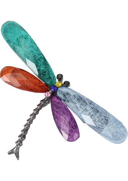 Vintage Tasarım Parlak Kristal Rhinestone Dragonfly Broşlar Kadınlar Için Elbise Eşarp Broş Pins Takı Aksesuarları Hediye Renkli (Yurt Dışından)