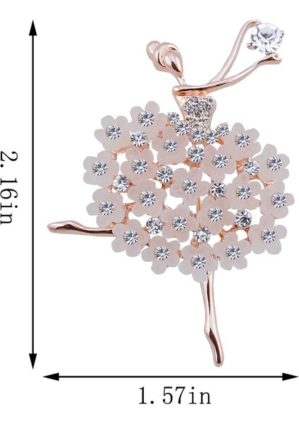 Bale Melek Kız Taklidi Dekorasyon Kazak Ceket Için Broş Pin (Yurt Dışından) modelleri