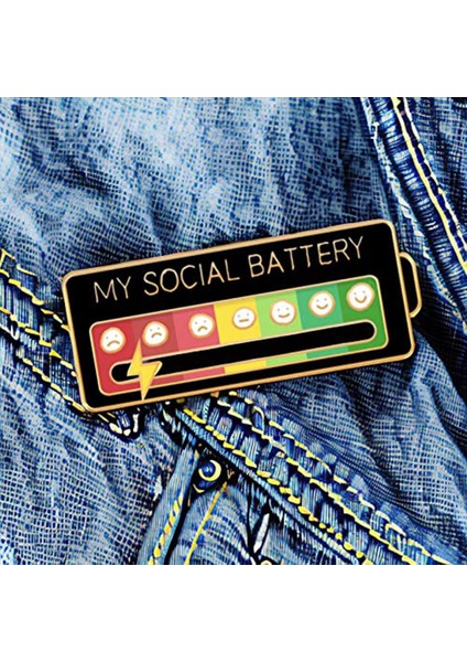 Sosyal Pin - Emaye Ruh Hali Pin Komik Emaye Duygusal Pin Haftanın 7 Günü Estetik Broş, 2 Adet Kare (Siyah, Beyaz) (Yurt Dışından) modelleri