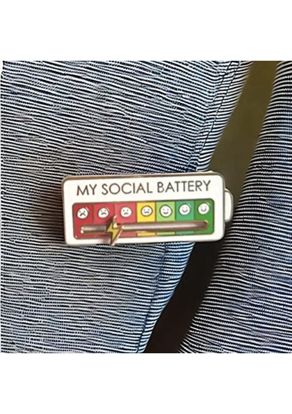 Sosyal Pin - Emaye Ruh Hali Pin Komik Emaye Duygusal Pin Haftanın 7 Günü Estetik Broş, 2 Adet Kare (Siyah, Beyaz) (Yurt Dışından) fırsatları