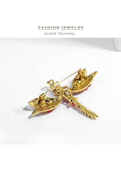 Kadın Moda Kristal Broş, Dragonfly Broş Pin Vintage Broş Rhinestone Broş Kadınlar Için Parti Düğün Hediyesi Yeşil (Yurt Dışından)