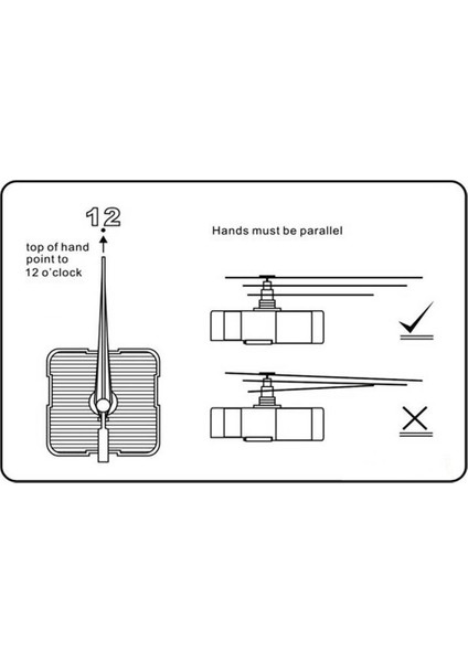 Sessiz Saat Hareketi Saat Mekanizması 2 Farklı El Çifti Dıy Saat Onarım Parçaları Motor Değiştirme (Yurt Dışından)