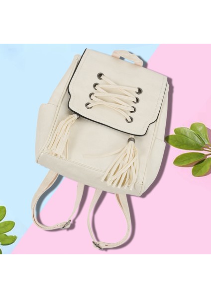 Bir Omuz Amfibi Küçük Sırt Çantası Retro Sırt Çantası Basit Çanta Beyaz (Yurt Dışından) modelleri