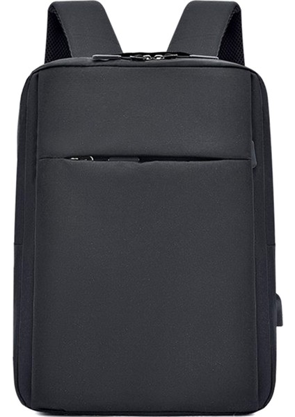 Anti-Theft Laptop Sırt Çantası Büyük Kapasiteli Seyahat Çantası Erkek Su Geçirmez Sırt Çantası Öğrenci Okul Çantası-Siyah (Yurt Dışından)