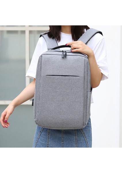 Anti-Theft Laptop Sırt Çantası Büyük Kapasiteli Seyahat Çantası Erkek Su Geçirmez Sırt Çantası Öğrenci Okul Çantası-Siyah (Yurt Dışından)
