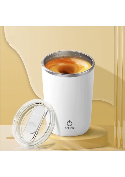 Kendiliğinden Karıştırılan Kupa, Elektrikli Karıştırma Kabı 350ML Manyetik Karıştırma Kabı Şarj Edilebilir Otomatik Manyetik Kupa Kendiliğinden Karıştırılan - Beyaz (Yurt Dışından) modelleri
