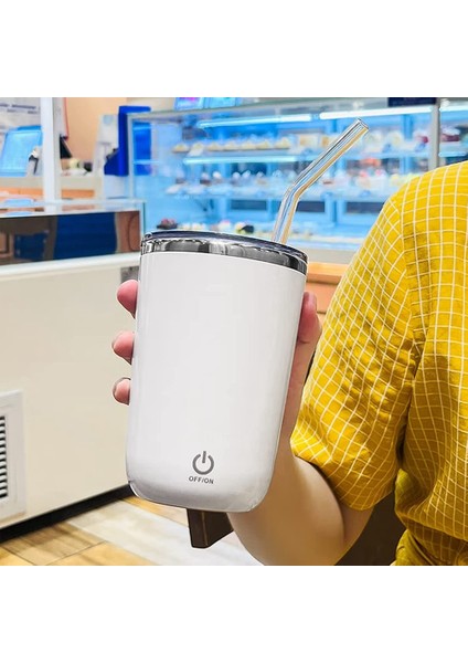 Kendiliğinden Karıştırılan Kupa, Elektrikli Karıştırma Kabı 350ML Manyetik Karıştırma Kabı Şarj Edilebilir Otomatik Manyetik Kupa Kendiliğinden Karıştırılan - Beyaz (Yurt Dışından) fırsatları