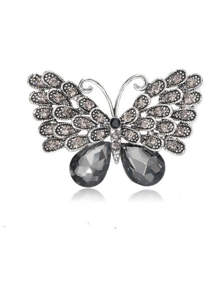 Kadınlar Için Kristal Rhinestones Kelebek Broş Broş Pin Ceket Broş Ziyafet Düğün Broş Hediyeler (Yurt Dışından)