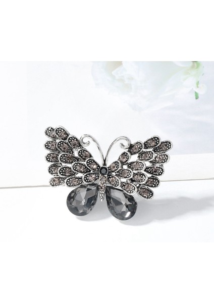 Kadınlar Için Kristal Rhinestones Kelebek Broş Broş Pin Ceket Broş Ziyafet Düğün Broş Hediyeler (Yurt Dışından)