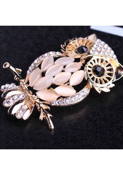 Kadın Hayvan Broş Broş Altın Rengi Parlak Baykuş Broş Broş Takı Düğün Parti Takı En Iyi Hediye (Yurt Dışından) modelleri