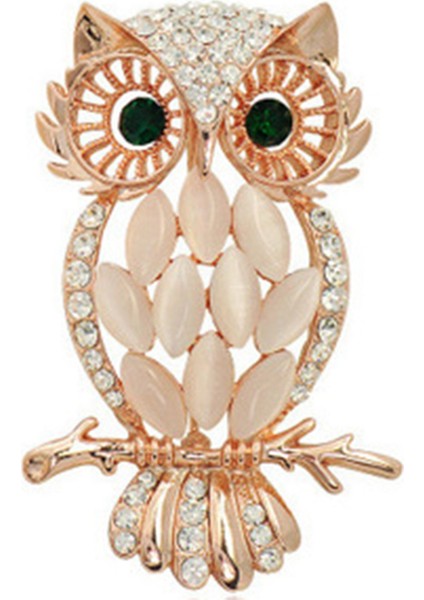 Kadın Hayvan Broş Broş Altın Rengi Parlak Baykuş Broş Broş Takı Düğün Parti Takı En Iyi Hediye (Yurt Dışından) fırsatları