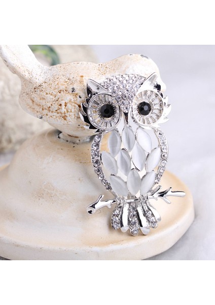 Kadın Hayvan Broş Broş Altın Rengi Parlak Baykuş Broş Broş Takı Düğün Parti Takı En Iyi Hediye (Yurt Dışından) indirimleri