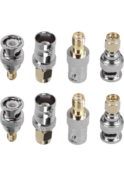 Sma - Bnc Kitleri Rf Koaksiyel Adaptör Erkek Dişi Koaksiyel Konnektör 12 Parça (Yurt Dışından)
